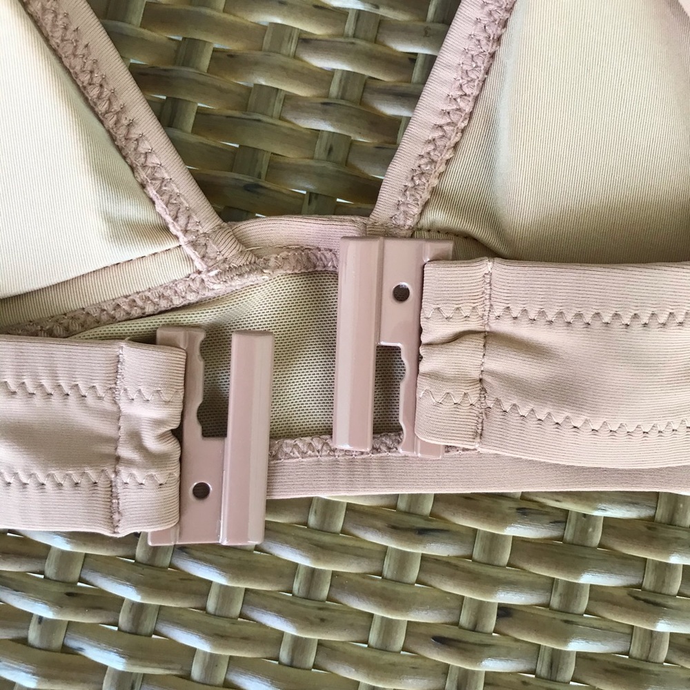 J. Crew Peach Plunge V-Neck Bikini Swim Top - Picture 6 of 8